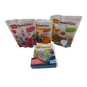 MEGA CONSTRUX Inventions Building Toys Multi-Pack Fun Construction 4 Packs Total